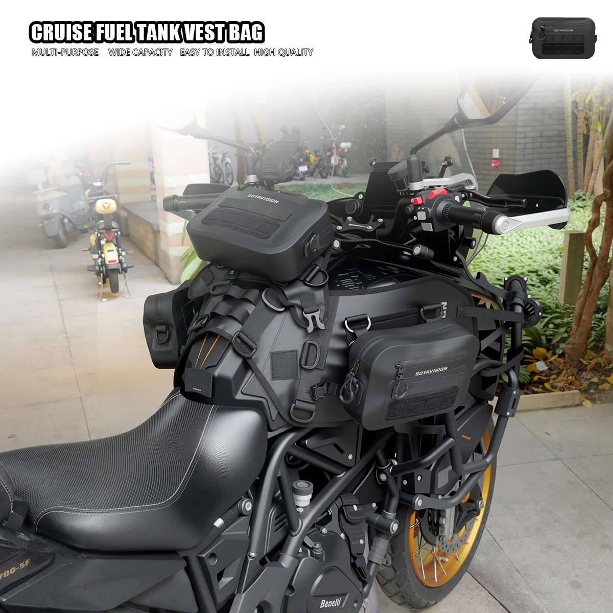 

Motorcycle Tactical Vest Motorcross Tank Bag Base & Saddle Bag Base & Bags Portable Motor Accessory For Universal Motorcycle
