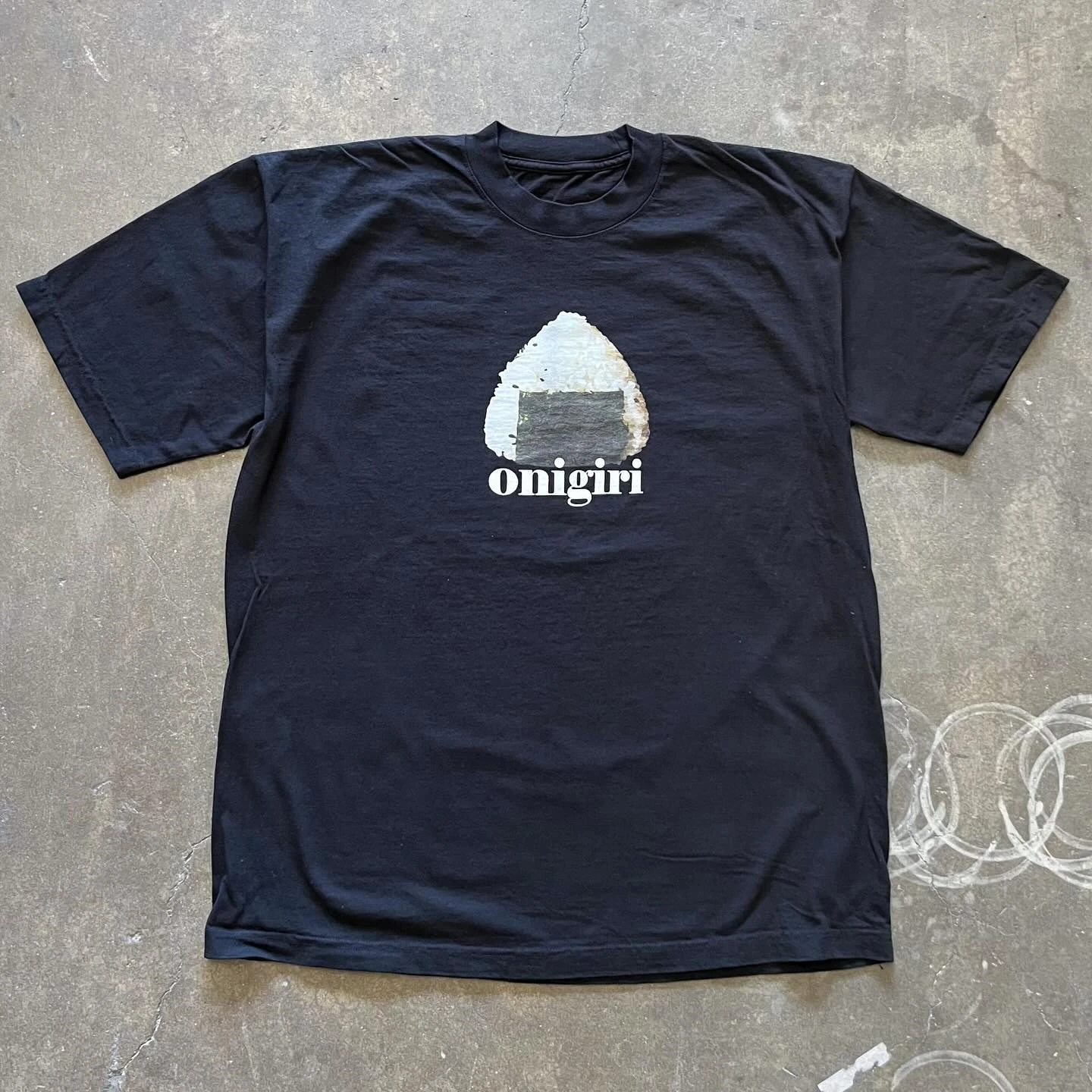 xiao-chen-s-マルチ-260g-ヘビーウェイト-ピュアコットン-アメリカン-レトロ-ルーズ半袖-tシャツ-クリエイティブ-ライスボールプリント-多用途