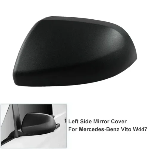 Imagen 2 del producto Cubierta negra para espejo retrovisor lateral de coche, accesorios para Mercedes Vito W447 2014 2015 2016 2017 2018 2019 2020