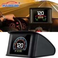 P10-PRO/B1 obd2 pantalla frontal ordenador a bordo temperatura del agua consumo de combustible alarma de exceso de velocidad recordatorio de conducción de fatiga