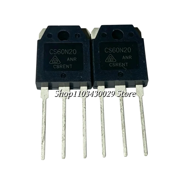 10Pcs New and Original CS60N20ANR CS60N20 TO-3P 60A 200V MOSFET Transistor