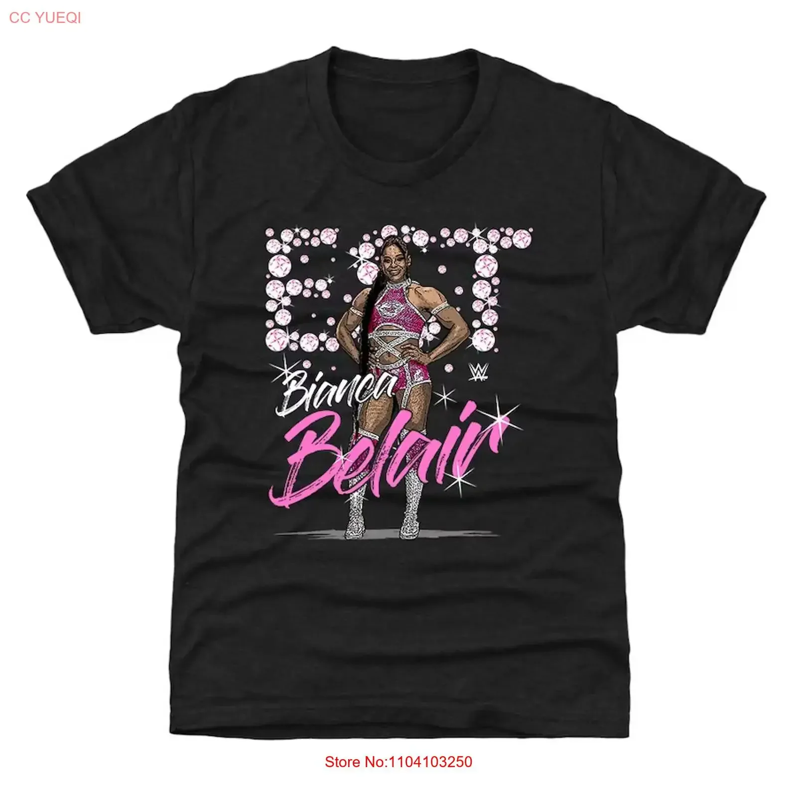Bianca Belair Pose T Shirt Black vintage Washed Unisex fashion Stretched Top For Everyday Wear homme Stylish Slightly