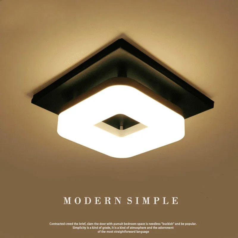 

American 12w Surface Mounted Square Led Ceiling Lights For Hallway Light Porch Light Balcony Walkway Ceiling Light China