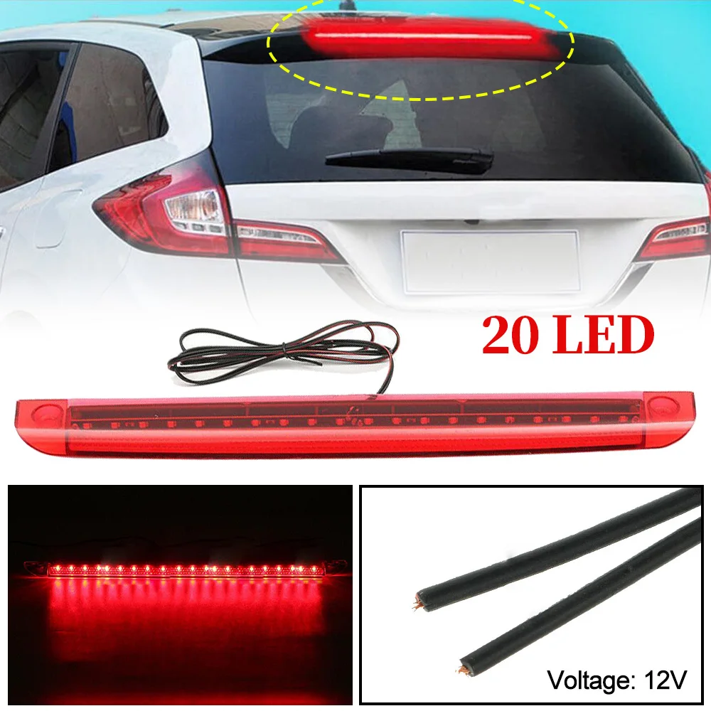 

Led High Level Mount Third Tail Stop Lamp Rear Brake Light Fit Automotive universal high mounted brake light red housing 25led