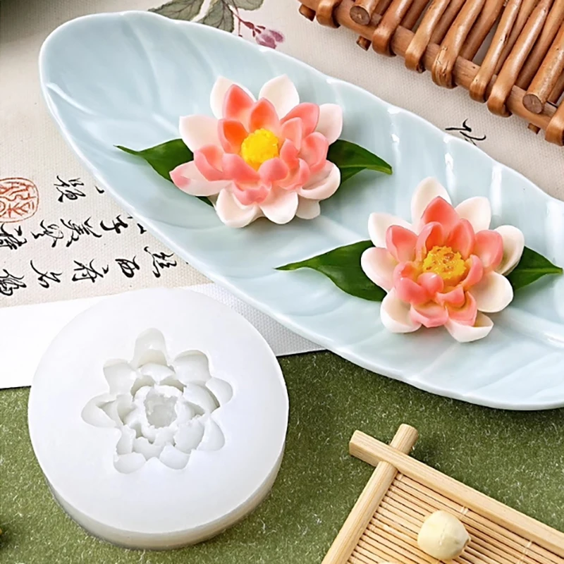 

3D Jasmine Rose Flower Silicone Mold DIY Chocolate Cake Decor Pudding Desserts Pastry Baking Tool Soap Fondant Baking Mould