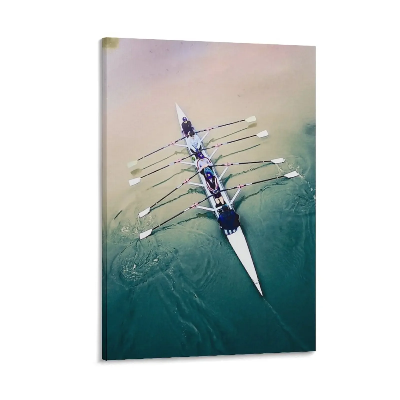 

Dynamic Rowing: Team Thrill in Sync Canvas Painting decorative wall poster nordic home decor anime decoration bedroom decor