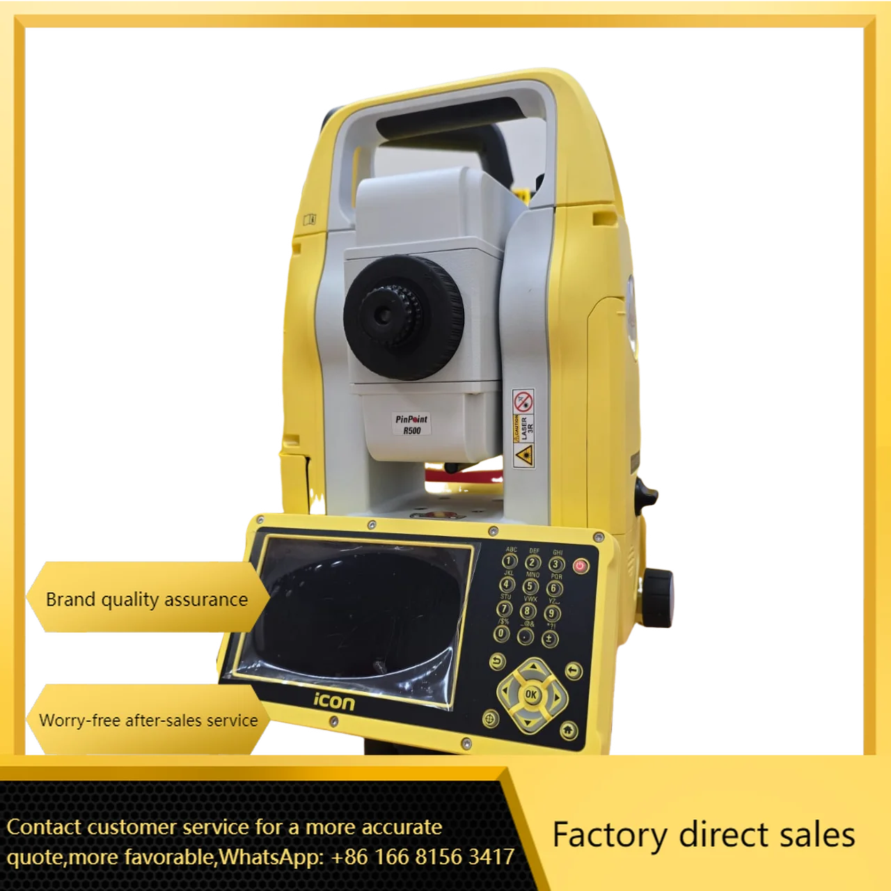 Hot Sale ICB70 2'' R500 Metal Yellow Total Station Surveying Instrument Parts & Accessories