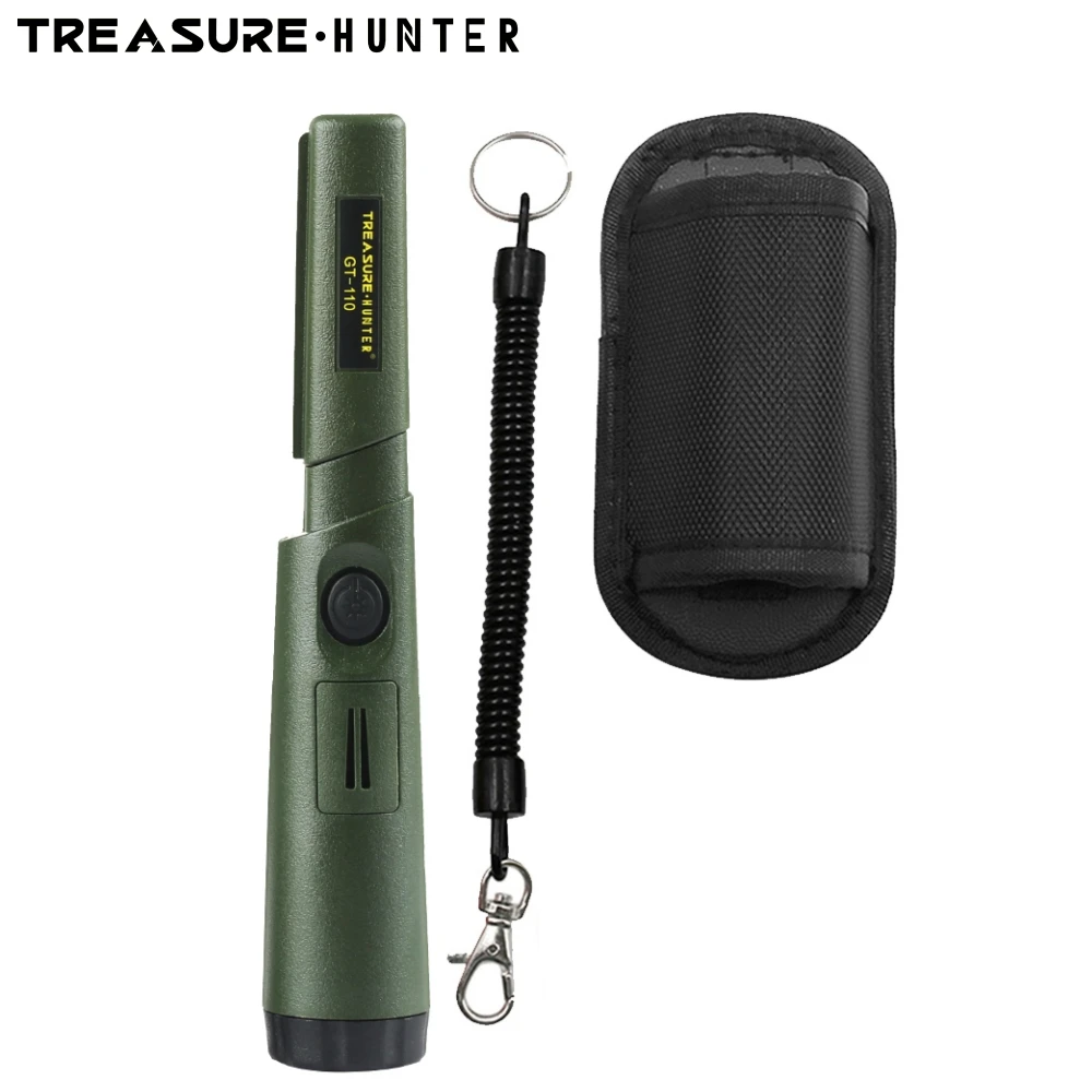 Treasure Hunter GT110 Handheld Metal Detector Pinpointer Pointer Probe Anti-scratch Metal Pinpointing Waterproof 360 Degree Scan