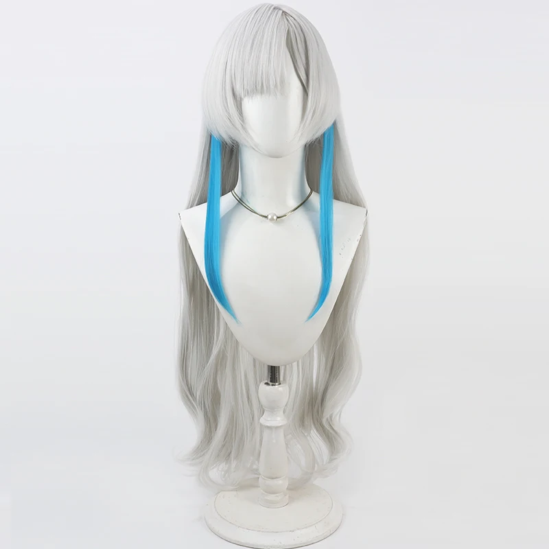 NIJISANJI Virtual YouTube Isekai Jocho Cosplay Wig Halloween Party Prop Synthetic Hair Heat Resistant Fiber + Wig Cap