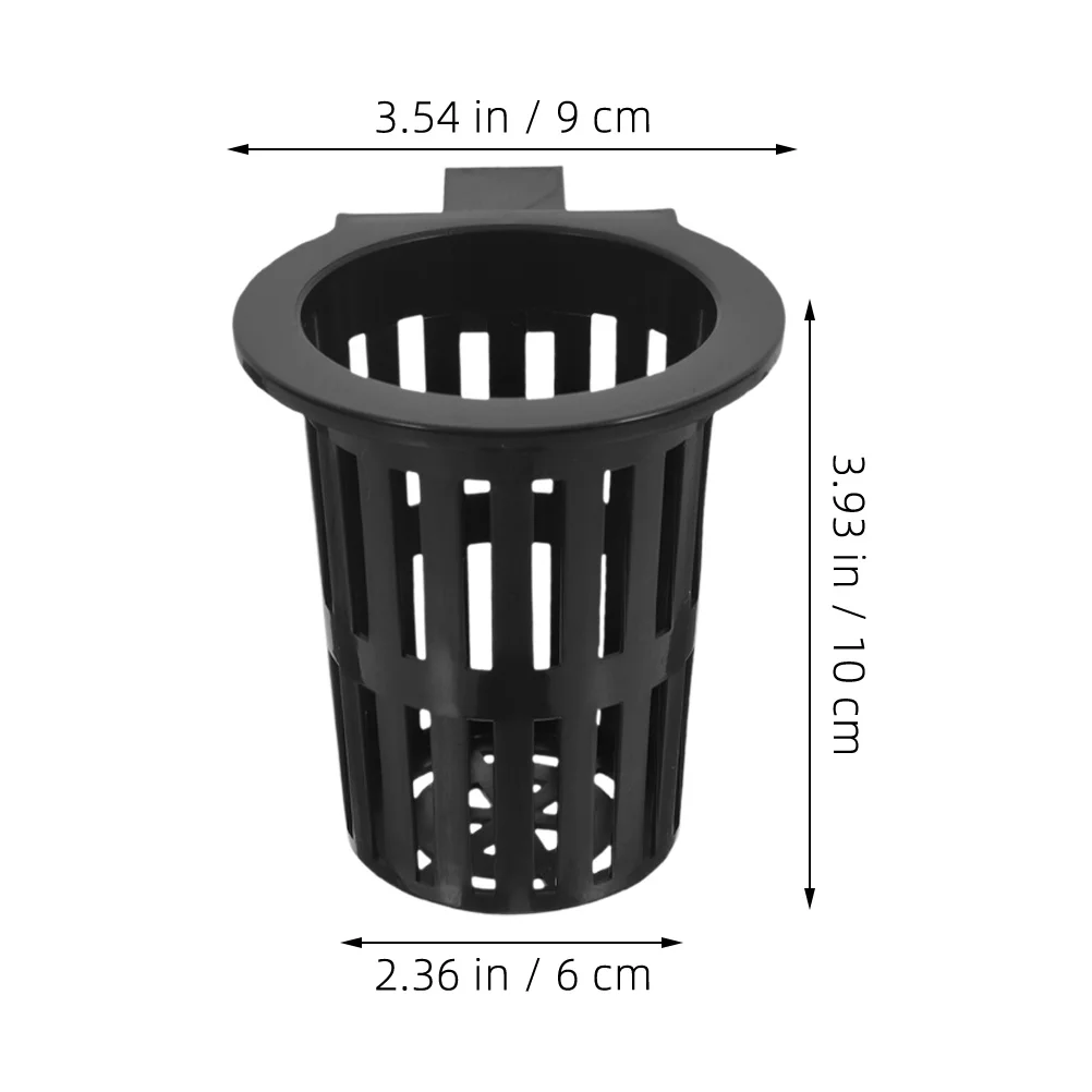 Cesta hidropónica para acuario, contenedor de cultivo montado en la pared para aireación de raíces saludable, Mini cesta colgante, cultivo hidropónico, 6 uds.