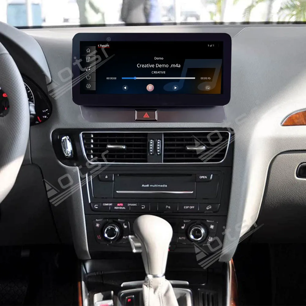 شاشة 10.25 بوصة نظام لينكس لأودي Q5 2009-2017 Carplay ستيريو الوسائط المتعددة راديو نظام ملاحة GPS اكسسوارات السيارات
