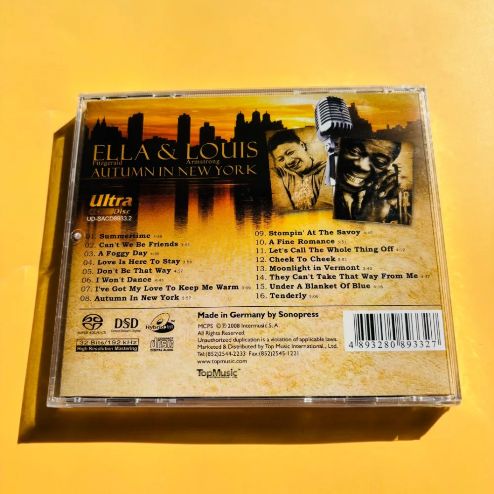 Ella Fitzgerald Louis Armstrong Ella & Louis Autumn In New York Jazz Vocal Duet Classic CD Masters Novo Lacrado Em Estoque