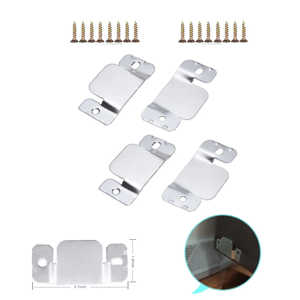 

16 PC Sofa Insert Connector Brackets Heavy Duty Metal Furniture Universal Interclok Easy Install Long Lasting sofa interlock