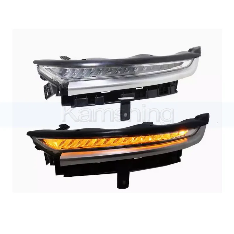 Kamshing For MG Hector Chevy Captiva Wuling Almaz Baojun 530 2018-2019 Front Bumper Daytime Running Light DRL Day Light Lamp