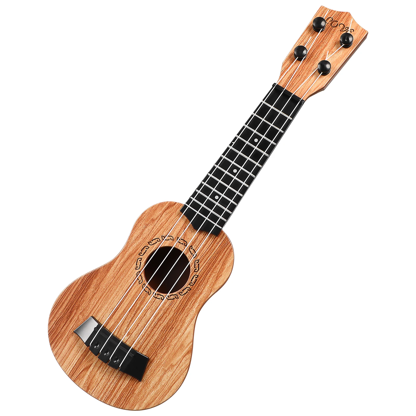 

Children Little Guitar Kids Ukulele 38cm Wood Color Beginner Music Toy Lightweight Design Boys Girls Stimulate Interest Develop