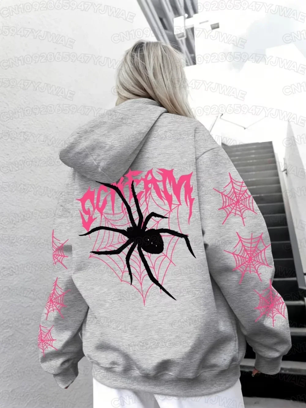 Herren-Hoodies, Damen-Pullover, Frühling/Herbst, lässige Hoodies, Sweatshirts, einfarbige Hoodies, Oversize-Sweatshirt in Schwarz für Herren – Detail 30