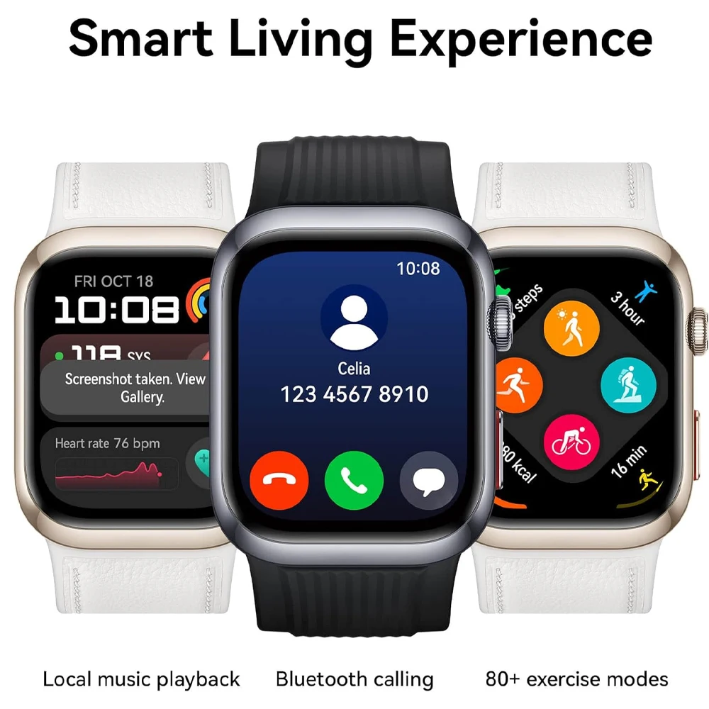 ساعة هواوي الأصلية D2 ساعة ذكية 1.82 بوصة AMOLED شاشة بلوتوث للاتصال ECG للتوعية الشاملة أثناء النوم والتنفس #4