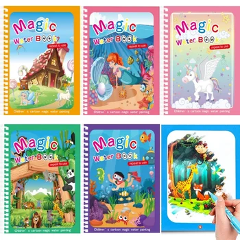 Magic Water Coloring Book with Pen 1