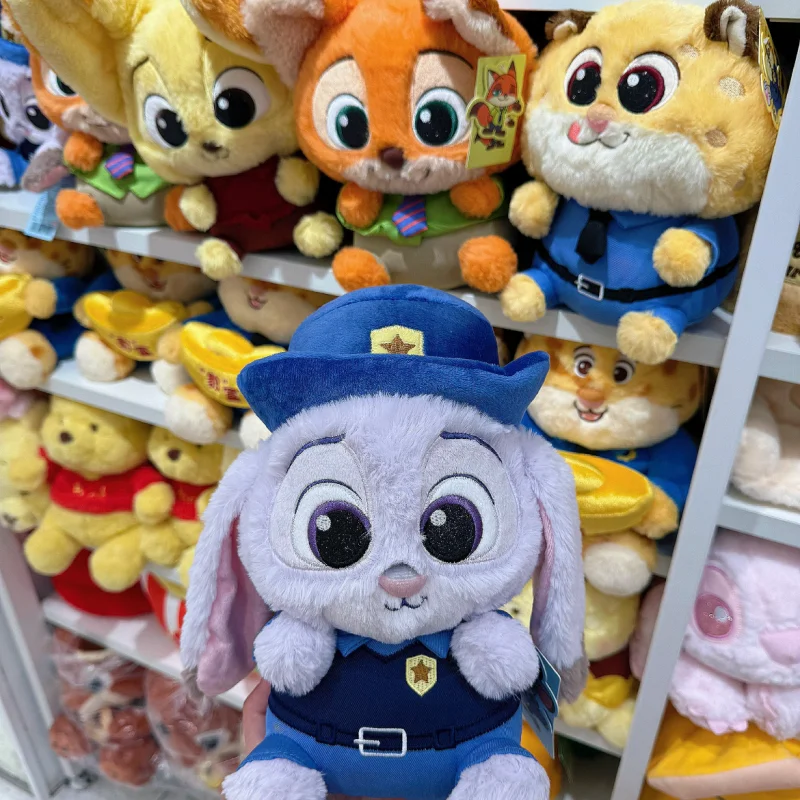 

Zootopia Series Citizen No. 10 Cross Dressing Sitting Doll Judi Nick Anime Peripheral Cute Plush Doll Toy Birthday Xmas Gifts