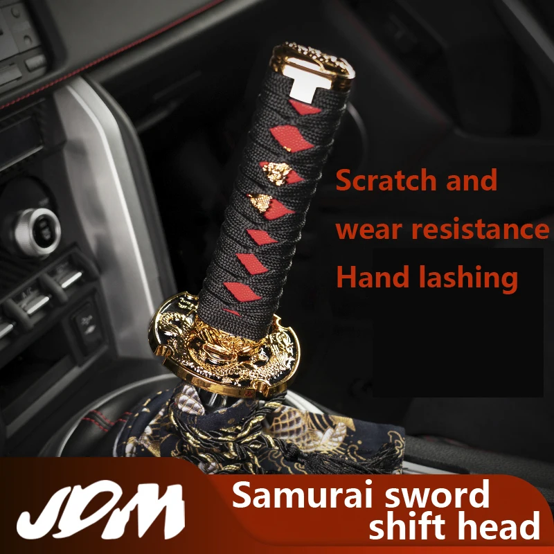 20cm JDM KATANA Samurai sword shift knob shifter universal gear shift knob transmission gearstick hi quality Aluminium modified