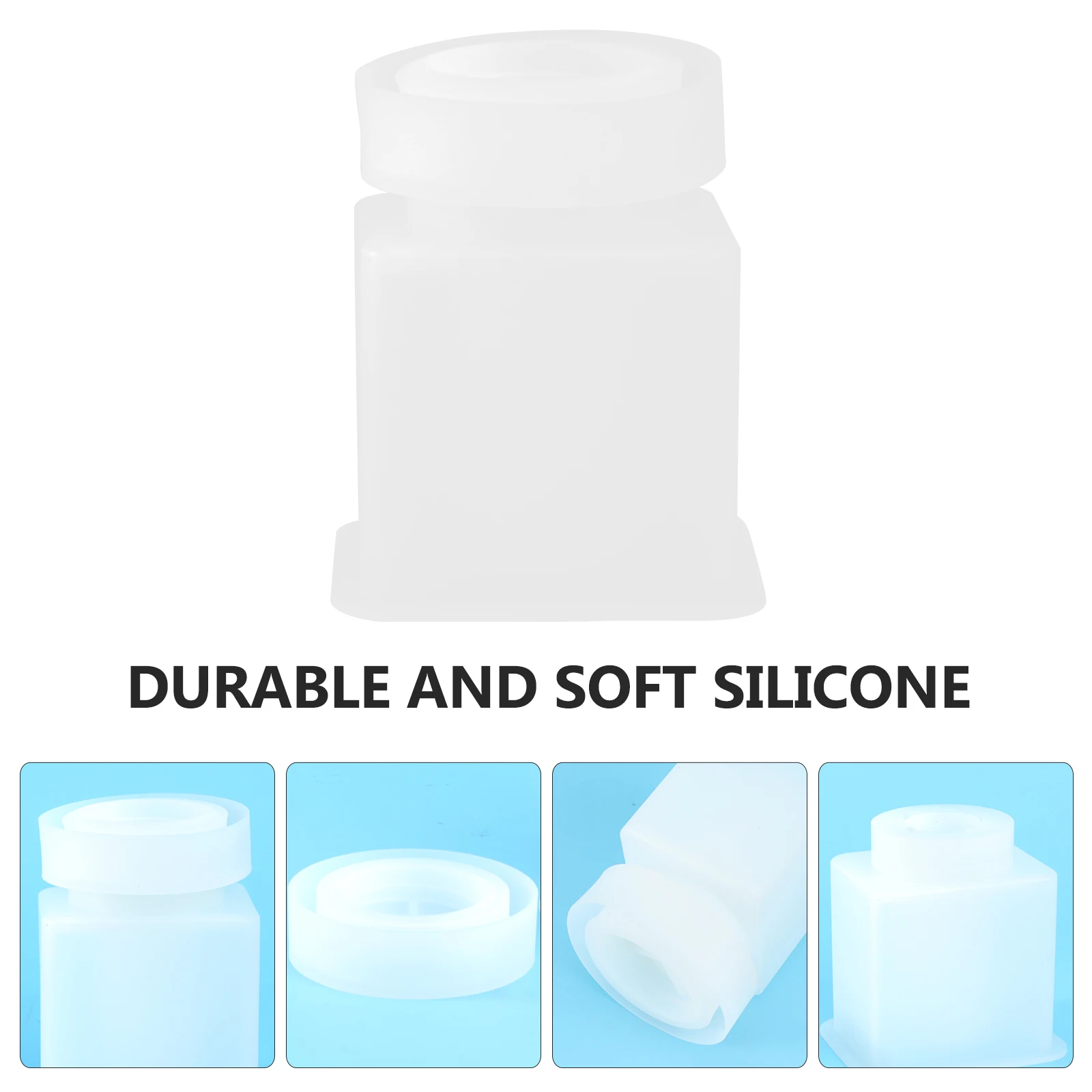 

High Transparency Silicone Storage Box Mold Non Stick Epoxy Casting Mould For Desktop Decoration