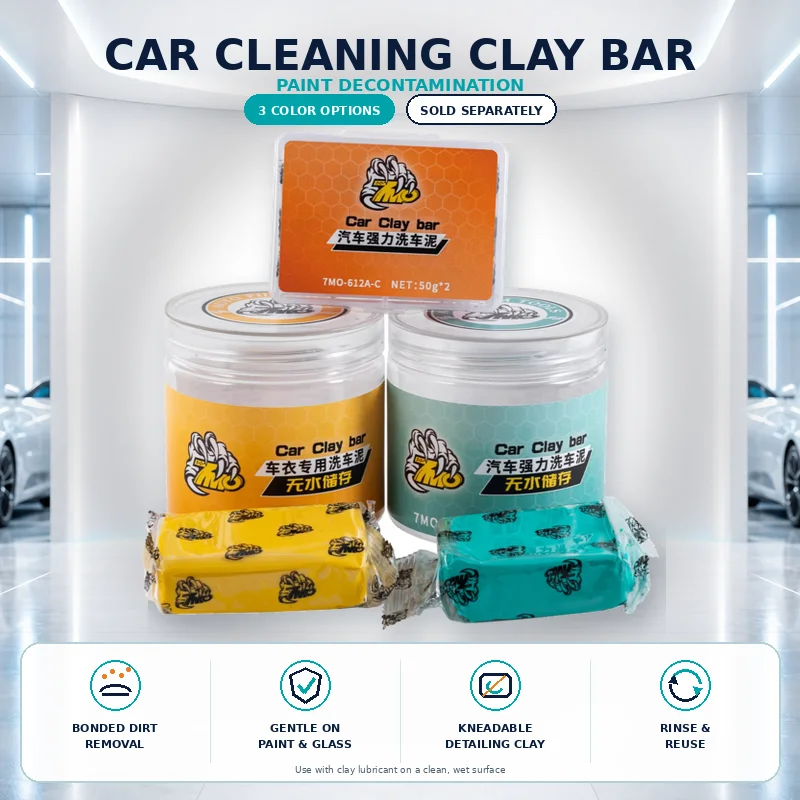 Magic Clay Bar for Car Paint Decontamination and Removal of Iron Fallout Stains and Bonded Contaminants Auto Detailing Tool