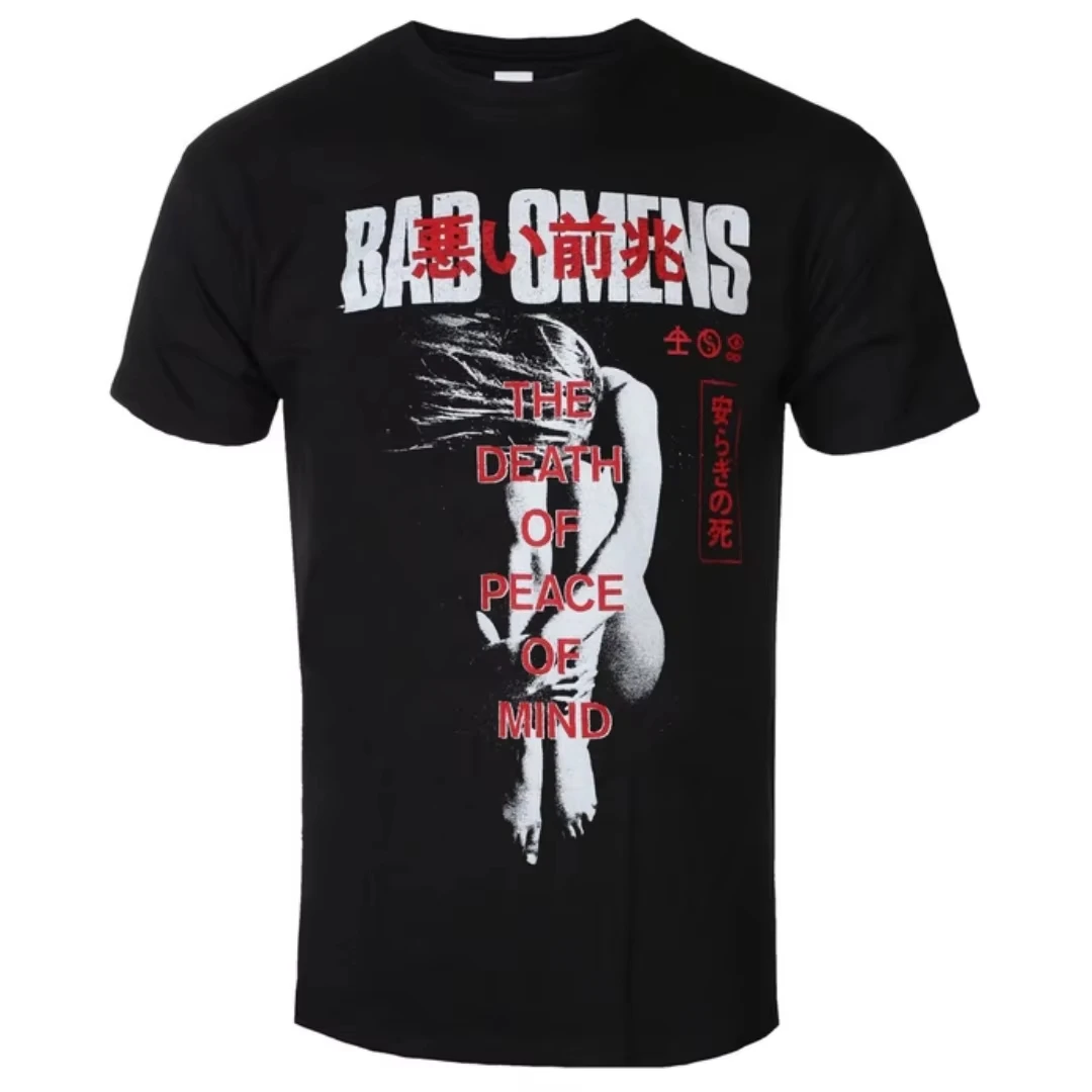 2026 New Bad Omens - Take Me Pattern Printed T-shirt - Alternative Metal Style Band T-shirt - Suitable for Bo