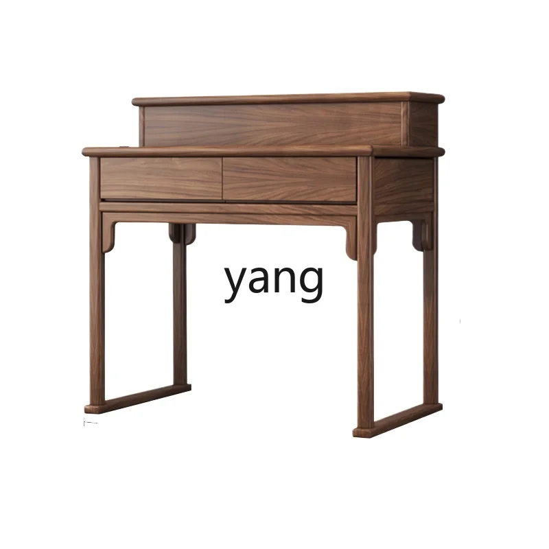 Yjq Black Walnut Living Room Incense Table New Chinese Solid Wood Domestic Buddhist Hall God of Wealth Prayer Altar Table