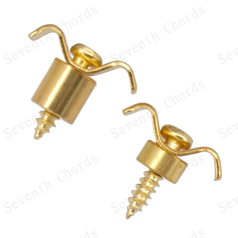 4 Sets/Lot goldene Gitarrensaitenhalter für E-Gitarren-Zubehörteile, Musikinstrumente – Detail 3