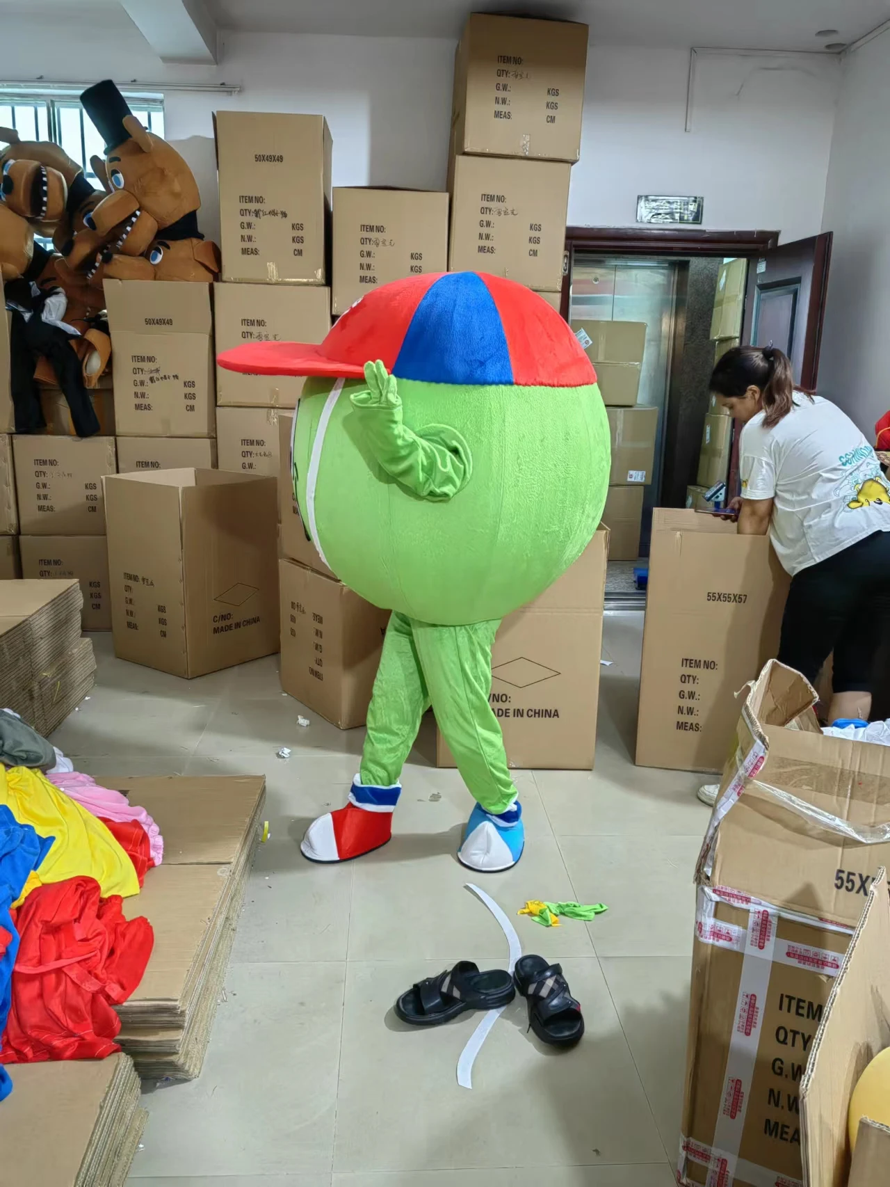 التنس، كرة القدم، كرة السلة زي التميمة حفل الإعلان فستان بتصميم حالم حفلة عرض مسرحي تأثيري الحيوان كرنفال الدعائم #2