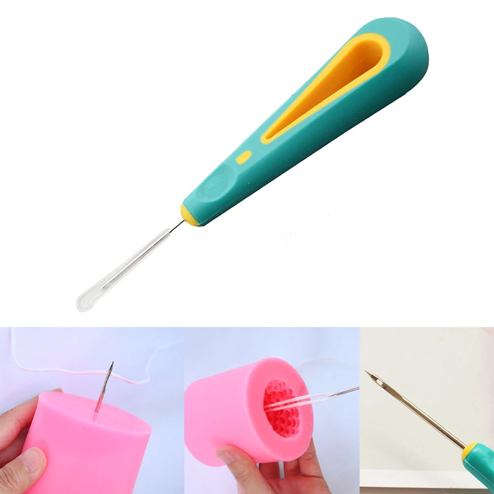 Round Hole Cone for DIY Silicone Mold Making Punch Tool Hand Drill Equipment Practical Gadget Punching Needle Candle Wick Tools