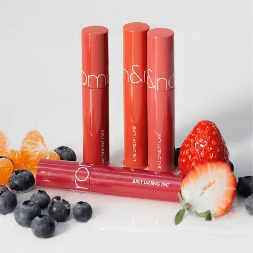 Imagen 2 del producto Rom&nd JUICY LASTING TINT-11 tonos, textura brillante jugosa, hidratante no pegajoso, mancha duradera, fiesta, belleza K, maquillaje coreano