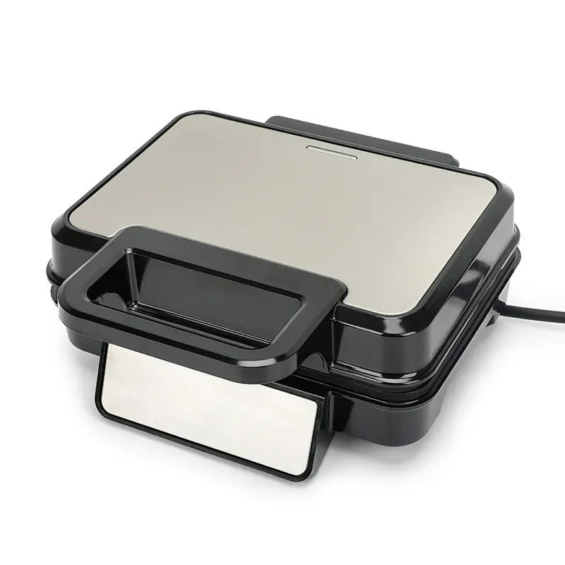 Electric Waffle Maker Non Stick Double Sided Heating Breakfast Sandwich Machine Kitchen Appliance for Light Food Cake Pan
