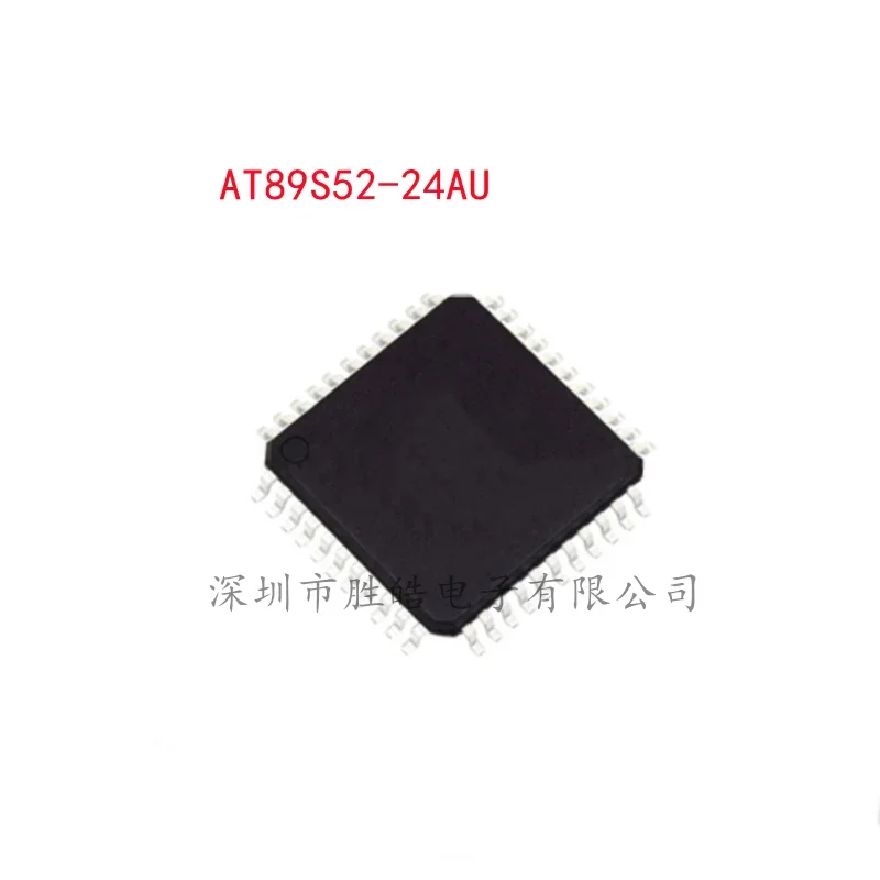 (5PCS)  NEW  AT89S52-24AU  AT89S52  24AU   TQFP-44  8 Bit Flash Memory Microcontroller Chip  Integrated Circuit