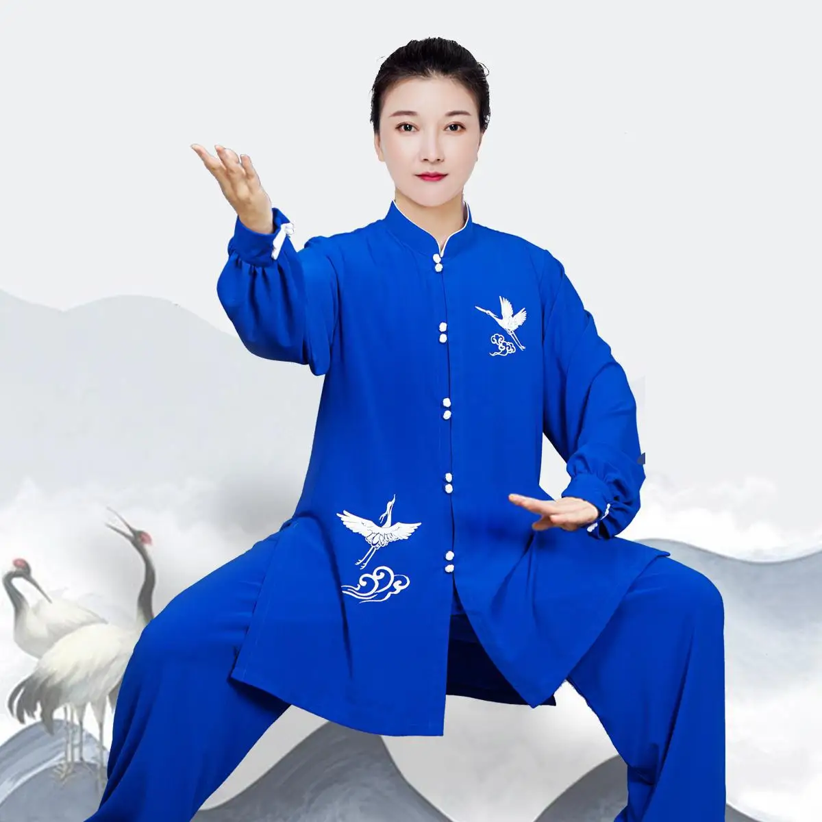 

Women And Men Cotton Oriental Tai Chi Suit Kung Fu Wushu Martial Art Uniform Chinese Style Gymnastics Morning Exercise Costumes