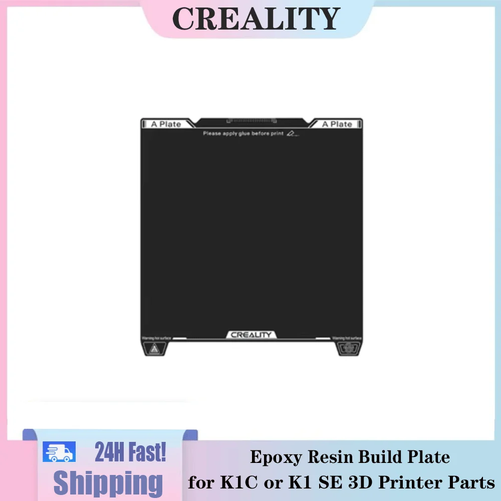 

Creality Original Epoxy Resin Build Plate 235x235mm with Excellent Adhesion High Flatness And Strength for K1C Or K1 SE 3D Print
