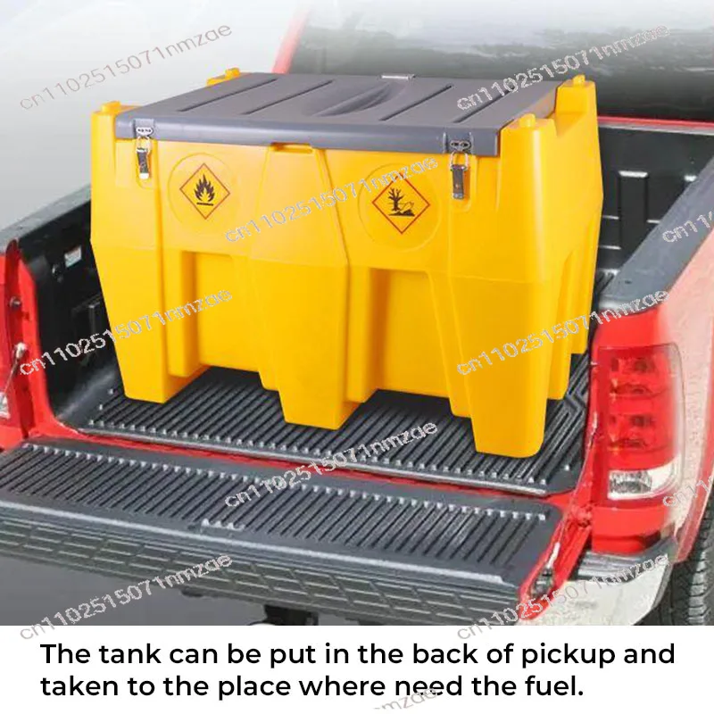 240L Plastic Custom Color Transport Mobile Dispenser Portable Diesel Tank with Pump for Truck Refueling
