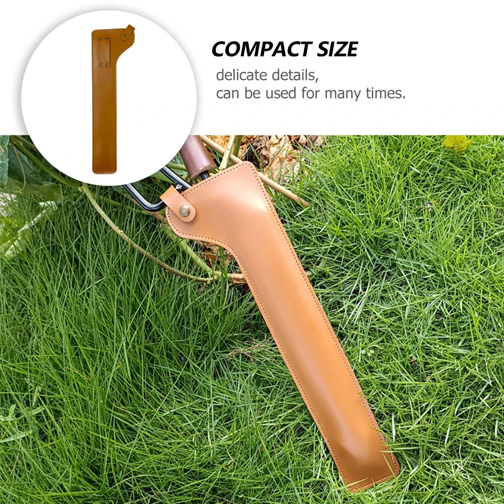 

1Pcs Fire Tongs Protector Multi-Function Cover Easy Install Portable Outdoor Picnic Hiking Travel Accessory Brown