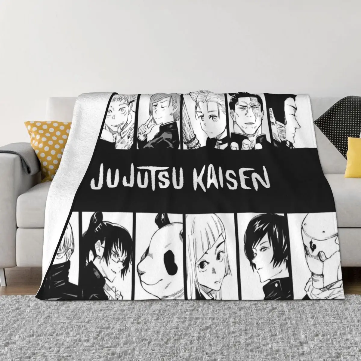 Jujutsu Satoru Sukuna Kaisen Fleece Blanket Anime Awesome Throw Blanket for Home 150*125cm Bedspreads