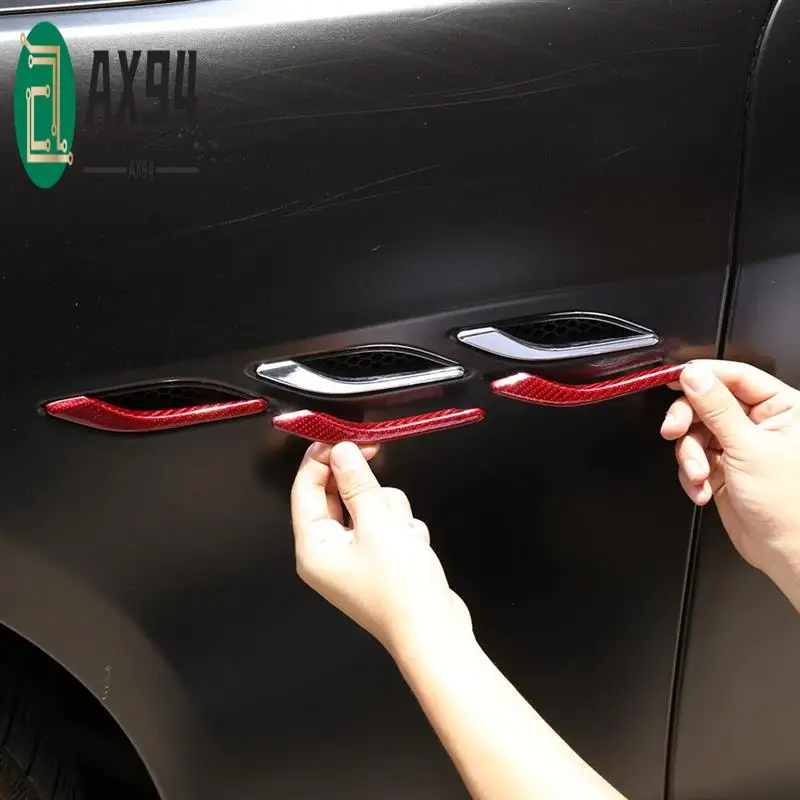 

AX94-For Maserati Ghibli 2014-2022 Dry Carbon Fiber Car Side Air Vent Fender Cover Trim Sticker Accessories
