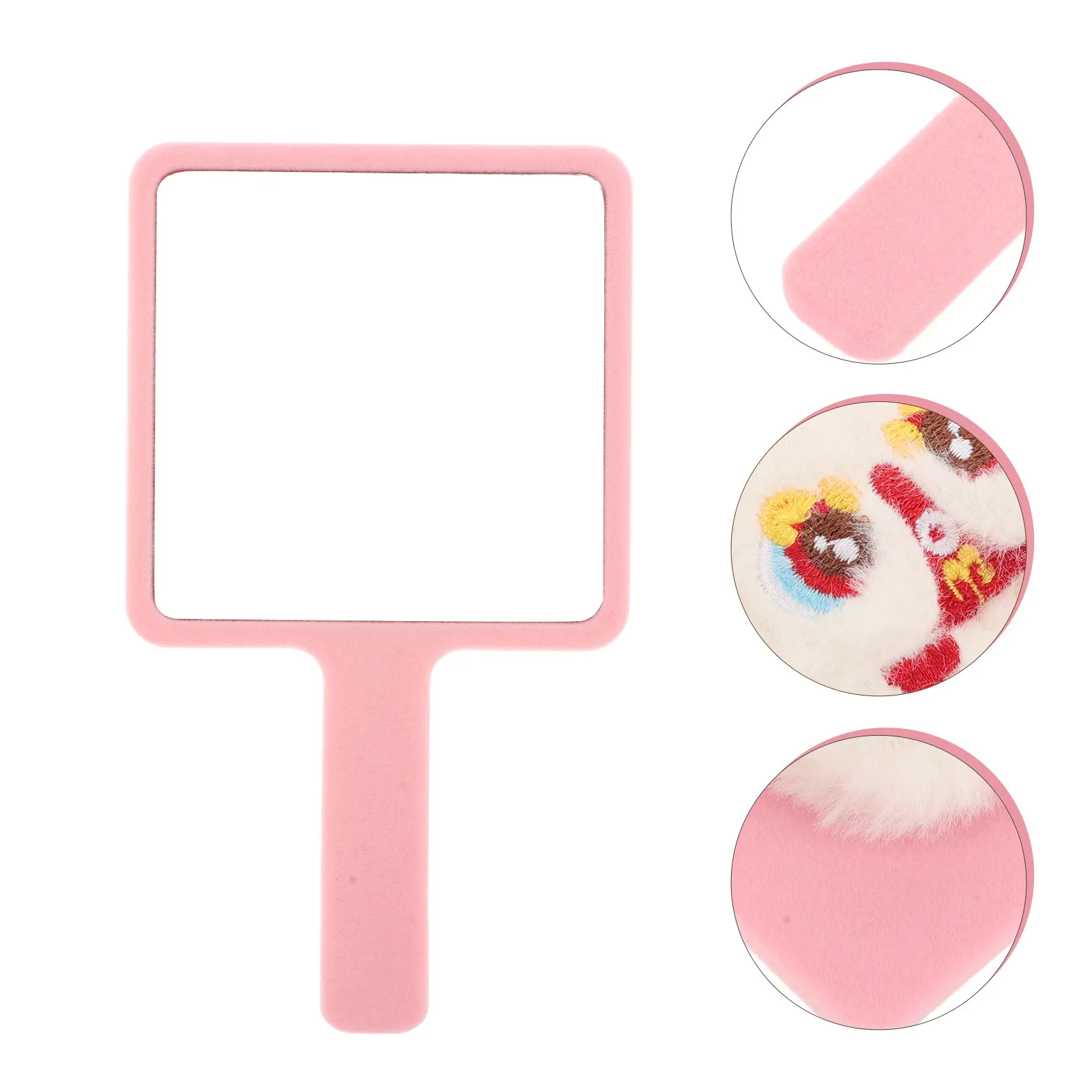 

Ручное зеркало с ручкой, маленькое, милое, в форме льва, компактное зеркало для макияжа, для быстрой коррекции образа, декоративное, удобное для путешествий.