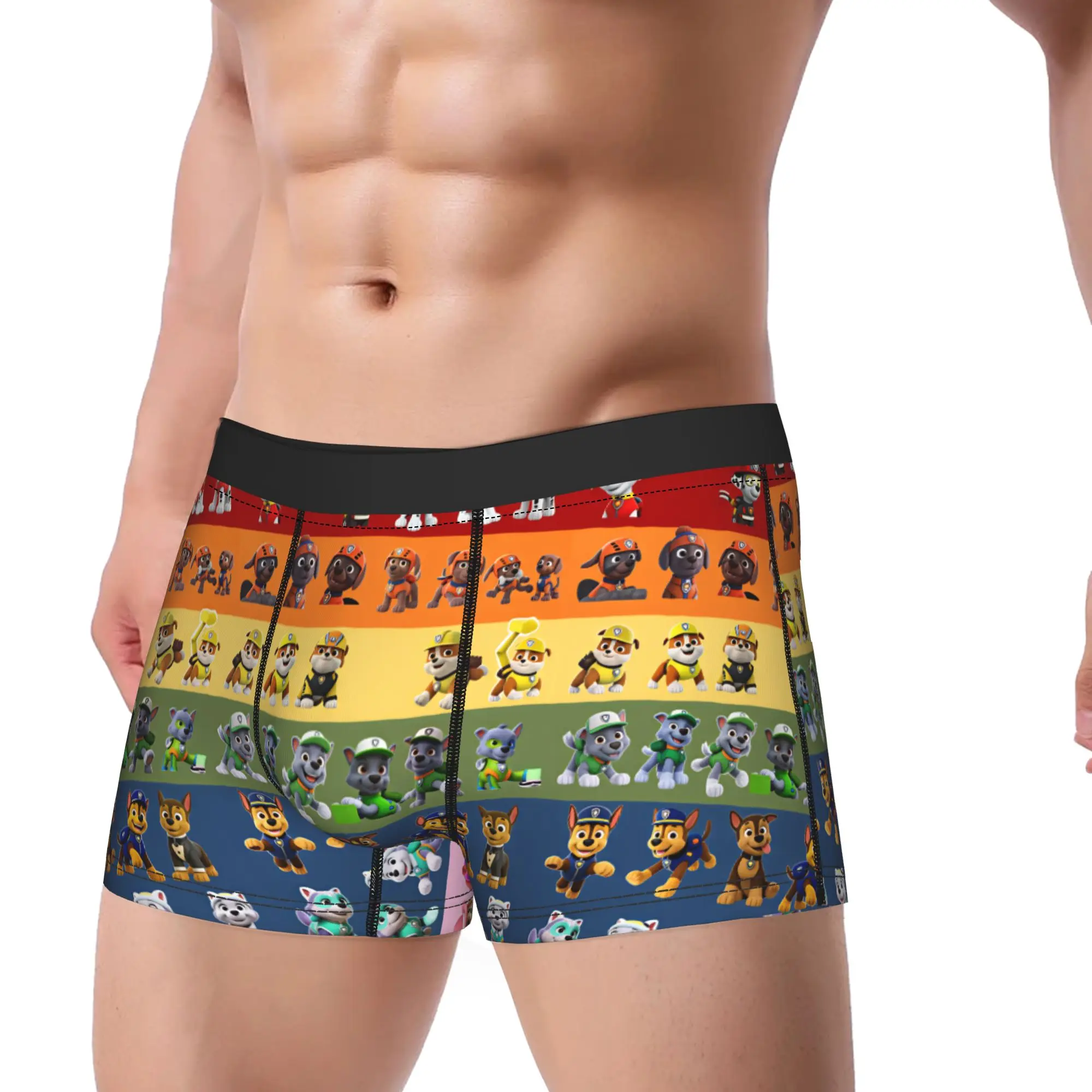 Paw Dogs Character Sheet Underwear  Men Shorts Briefs Comfortable Boxer Shorts Quality Pattern Plus Size Panties