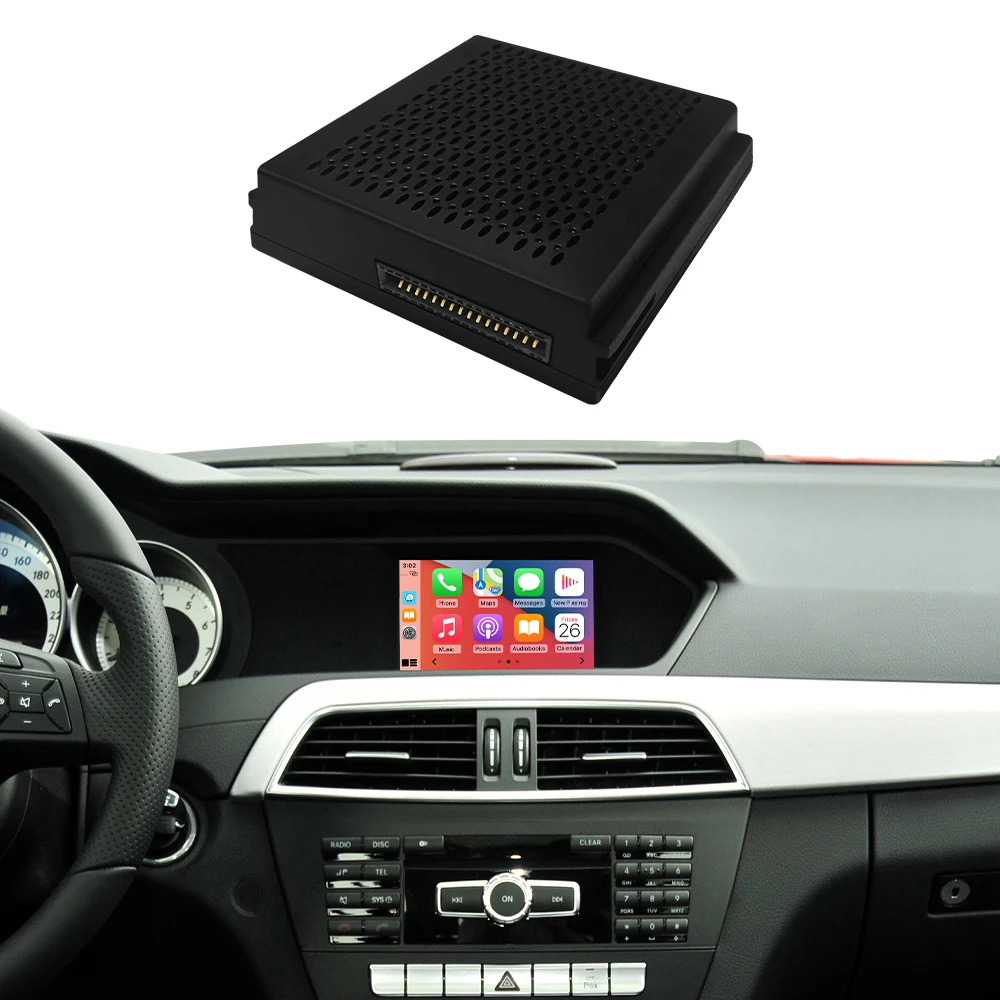 Road Top Wireless Carplay Android Auto für Mercedes Benz C Klasse W204 NTG4.5 Plug Und Play Airplay Mirror Link USB Video Kameras