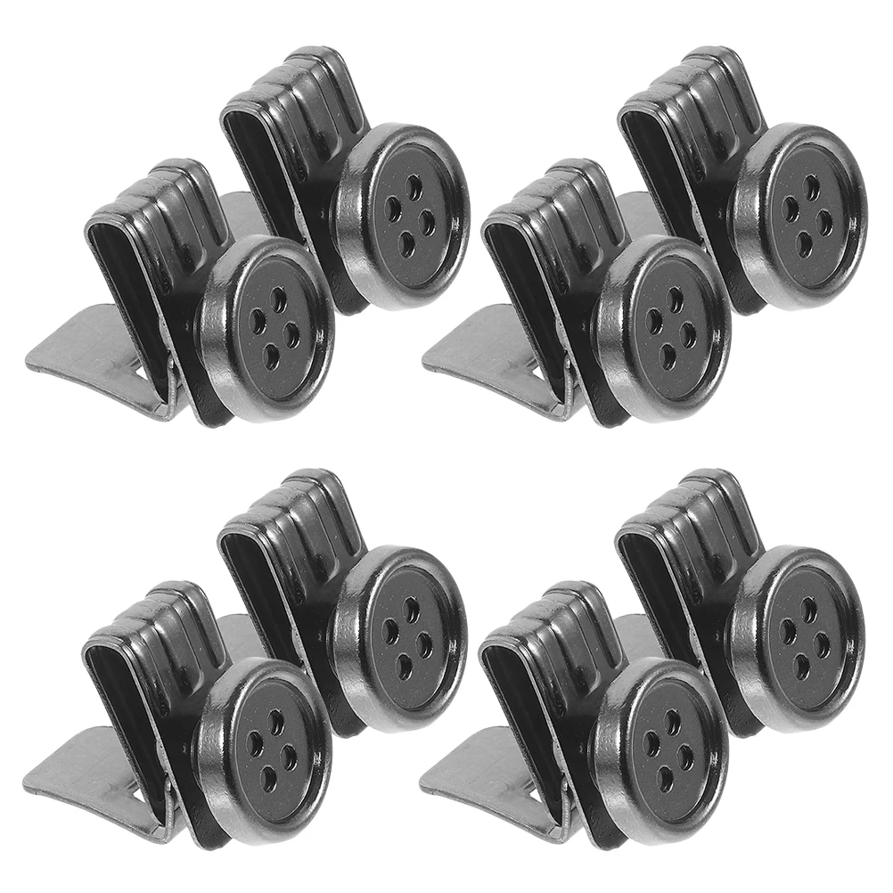 

8Pcs Metal No Sew Buttons Suspender Buttons Multi Use for Pants Hats Jeans Button Replacement Pins for Clothes Crafts