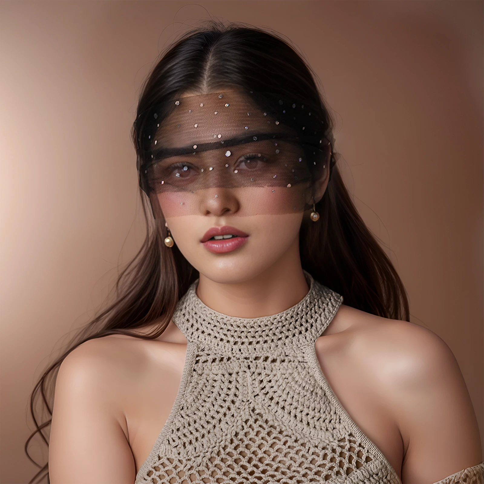 

TOPQUEEN цветная фата с блестками, маска, черный дышащий свадебный аксессуар, женская одежда, маски для фестивалей Марди Гра MA46