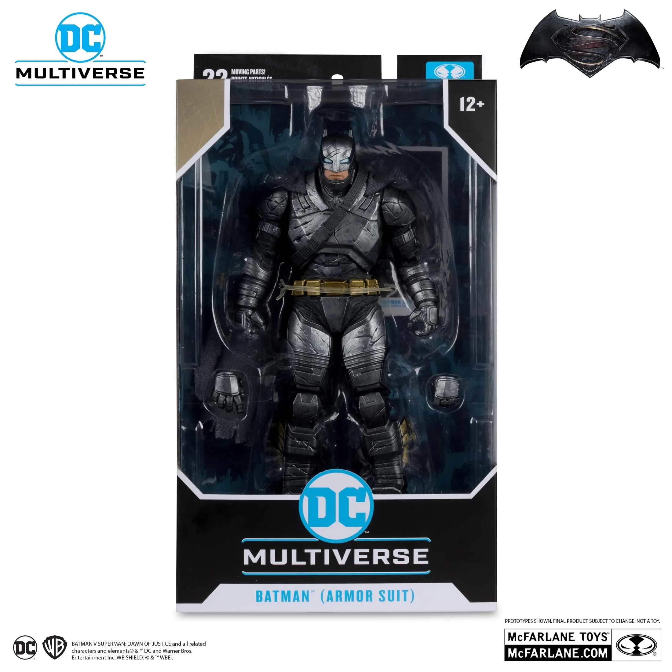 Original McFarlane ของเล่น Batman หุ้มเกราะชุดตัวเลข Batman V Superman: Dawn of Justice ภาพยนตร์ Action Figure ของขวัญที่กําหนดเอง