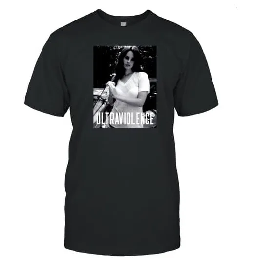 Rare Vintage Lana Del Rey Ultraviolence Black UnisexT-Shirt, Gift For Fan Cotton