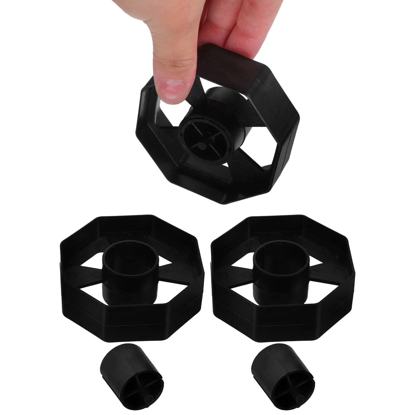 

3 Sets Tape Seat Roller Core Desktop Dispenser Holder Rolling Adhesive Accessories Plastic