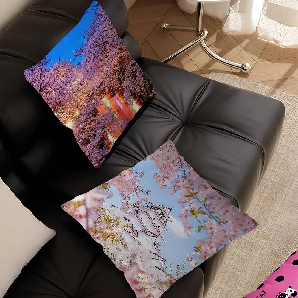 Japanese Cherry Blossom Lucky Dragon pillow cover sofa cushion cover home room decoration children gift