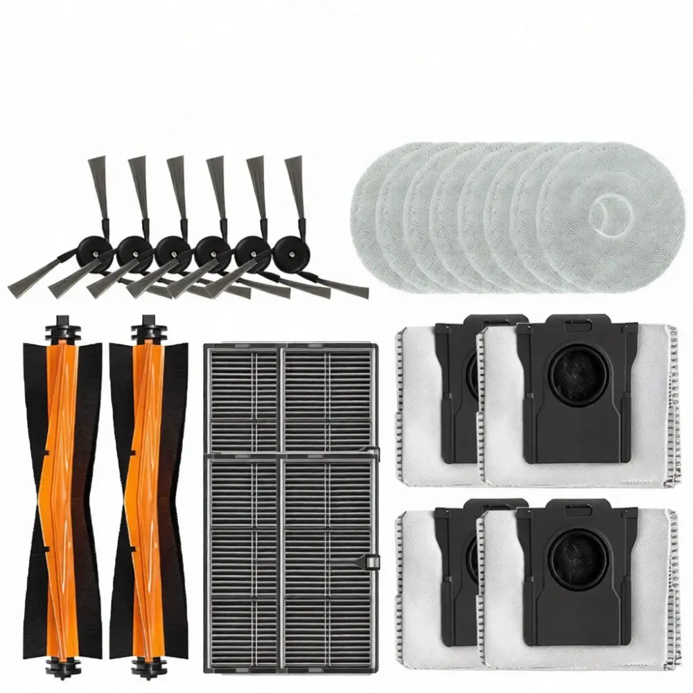 Cleaning Kit For Dreame L40 Ultra Gen 2 Robot Vacuum Accessories Mop Cloth Filter Bags Side Brush Roller Parts